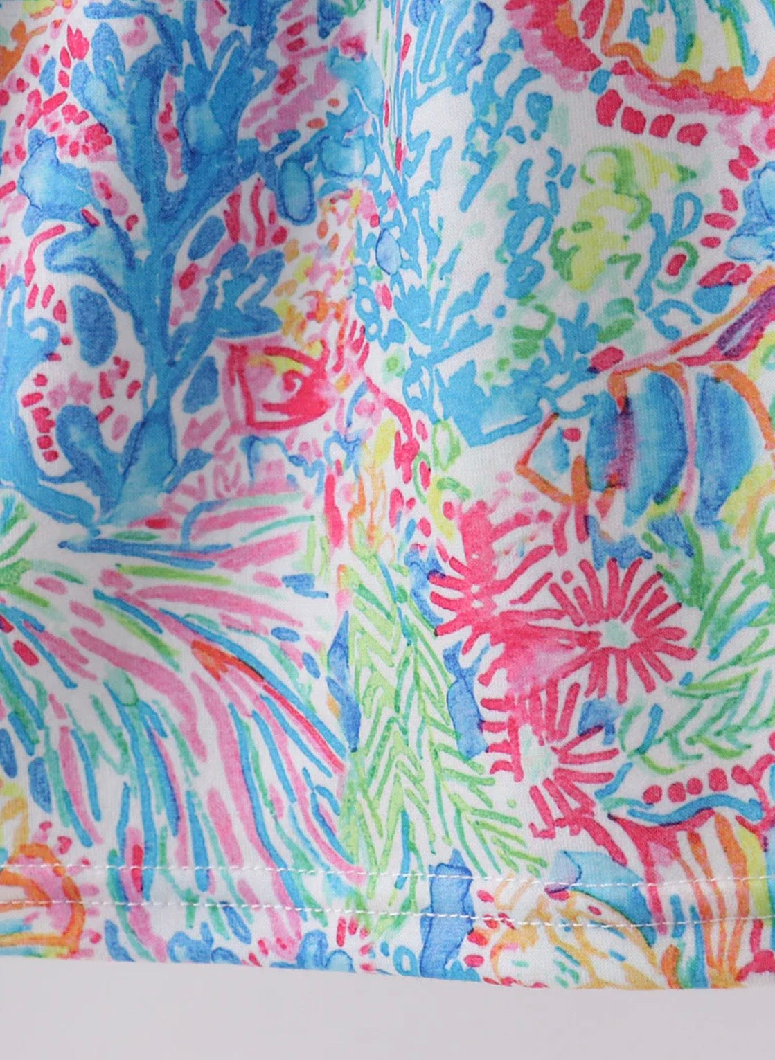 Ocean Floral Smocked Dress