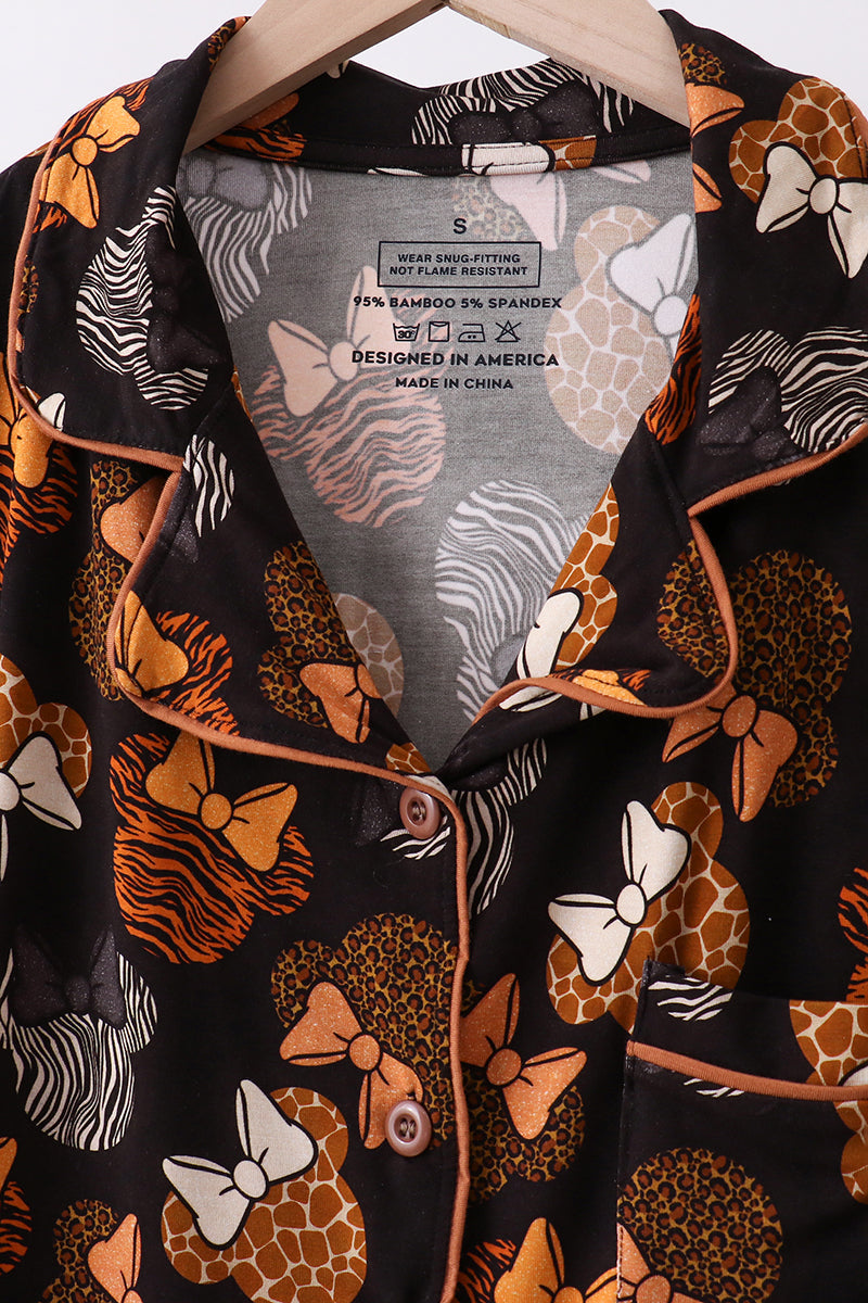 Animal Mouse Bamboo Pajama Set