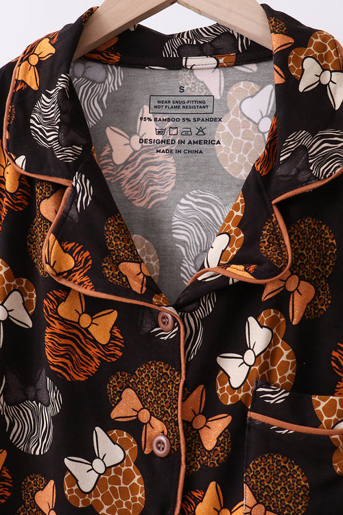 Animal Mouse Bamboo Pajama Set