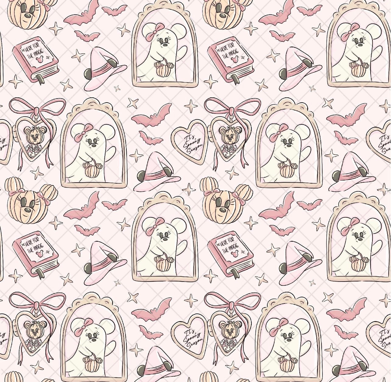 Cap sleeve Top - Pink Ghosties