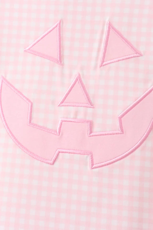 Pink Halloween Gingham Set