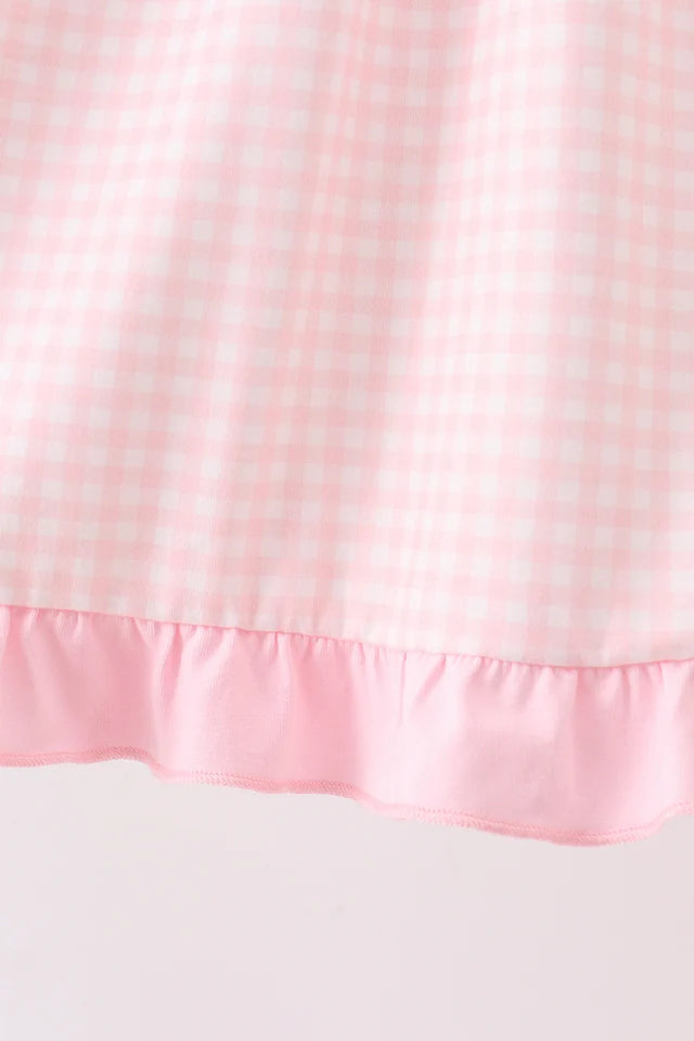 Pink Halloween Gingham Dress