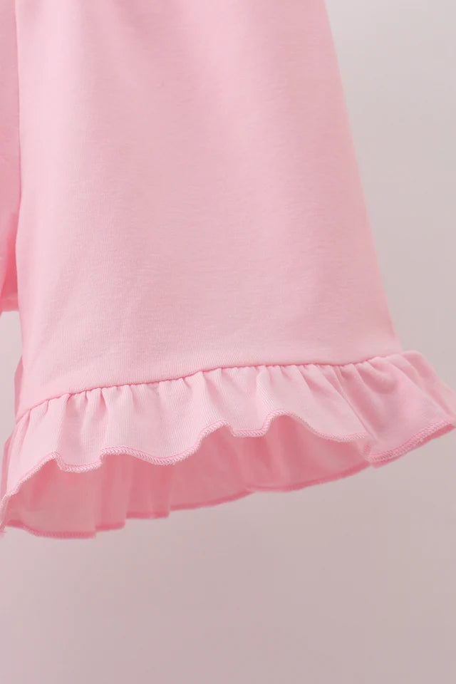 Pink Halloween Gingham Set