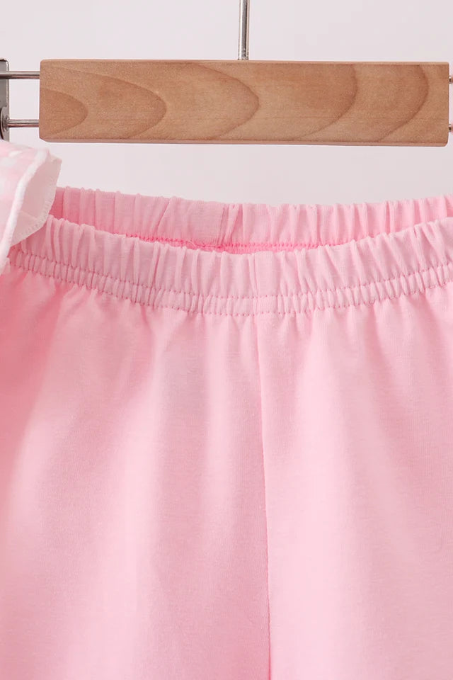 Pink Halloween Gingham Set